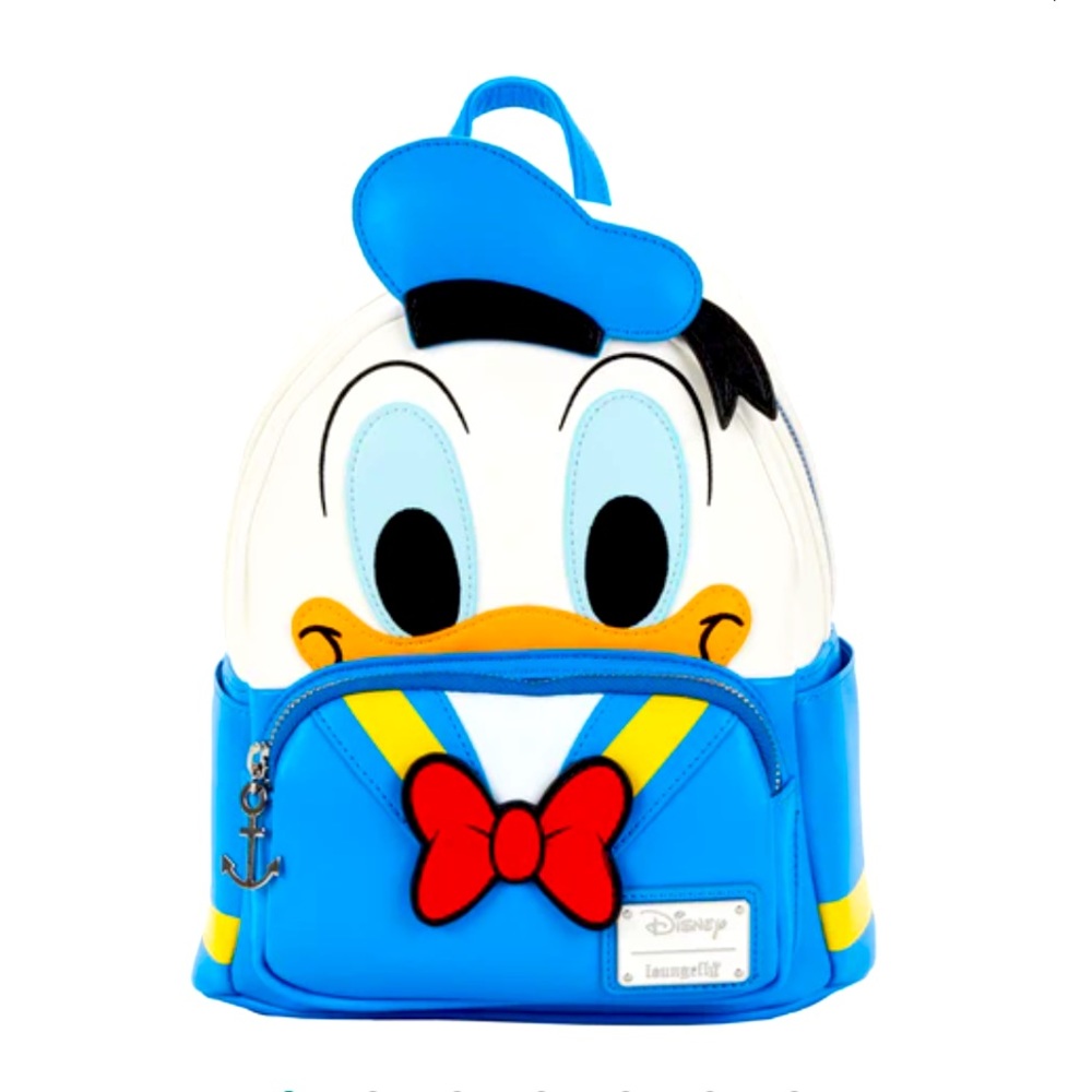 Disney Loungefly Blue and White Donald Duck Backpack